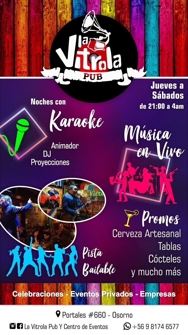 pub musica en vivo osorno la vitrola