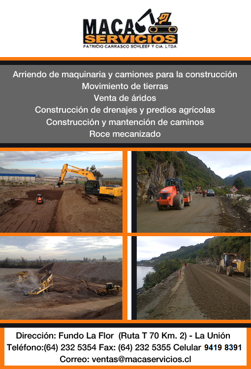 arriendo maquinaria osorno