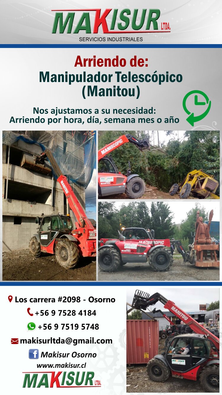 arriendo de maquinaria en osorno