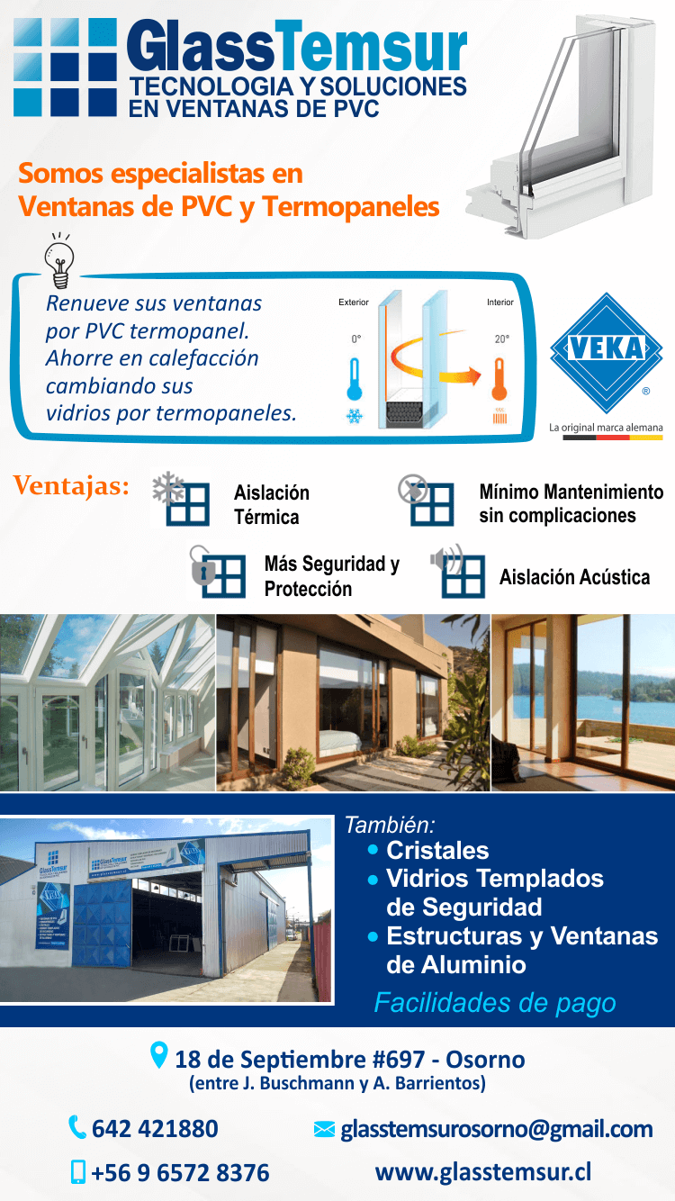 ventas de pvc termopaneles en osorno