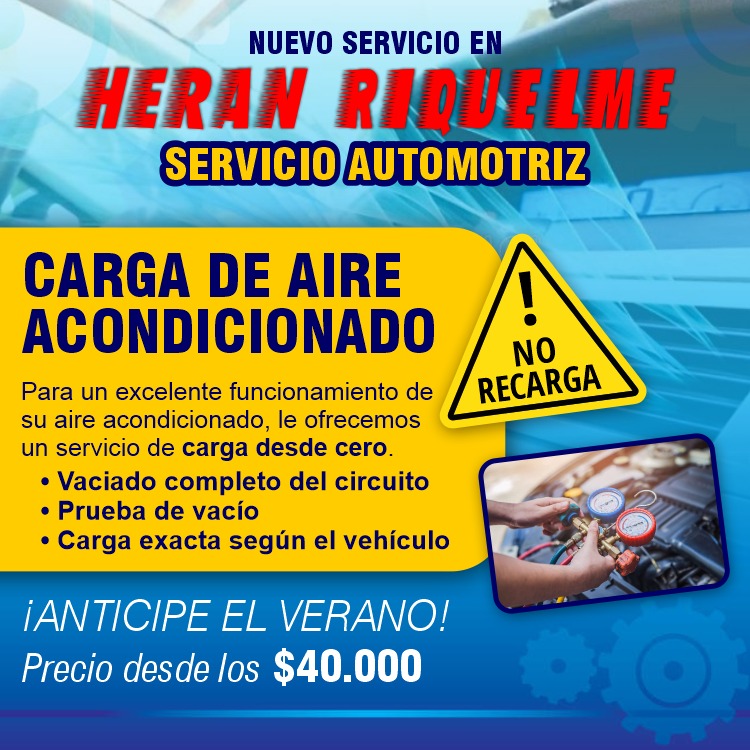 carga recarga aire acondicionado osorno