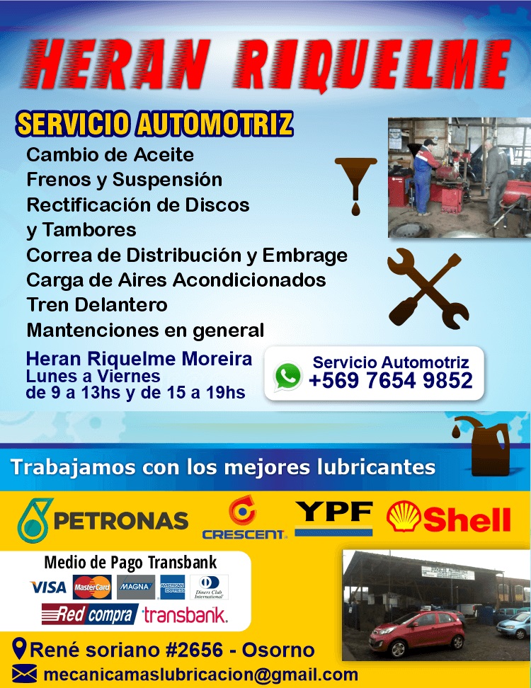 taller mecanico lubricentro osorno