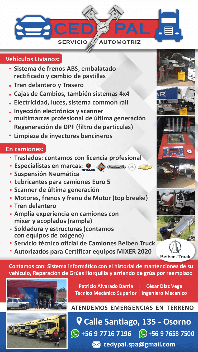 taller mecanico de autos y camiones osorno